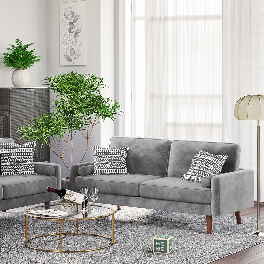 Velvet Sofa For Bedroom - Image 3
